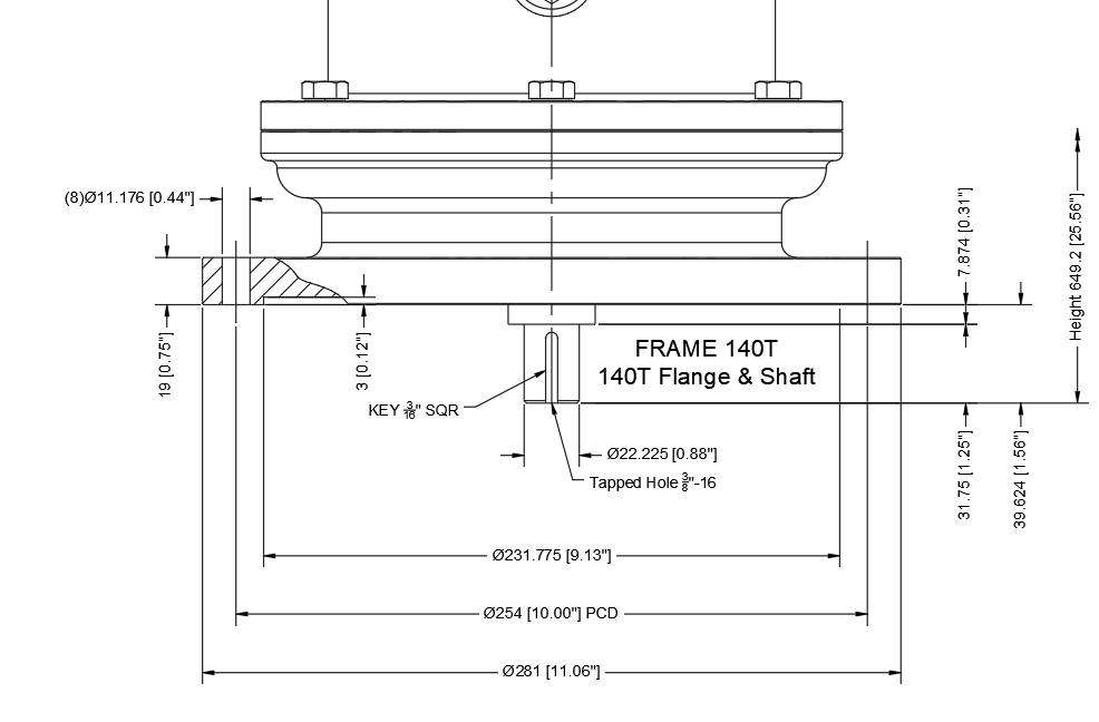 Keystone Electric Submersible Motor 140T
