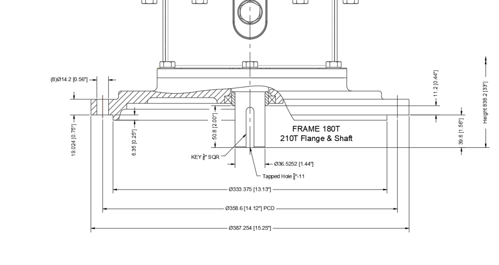 Keystone Pumps ESM 210T Dimensions
