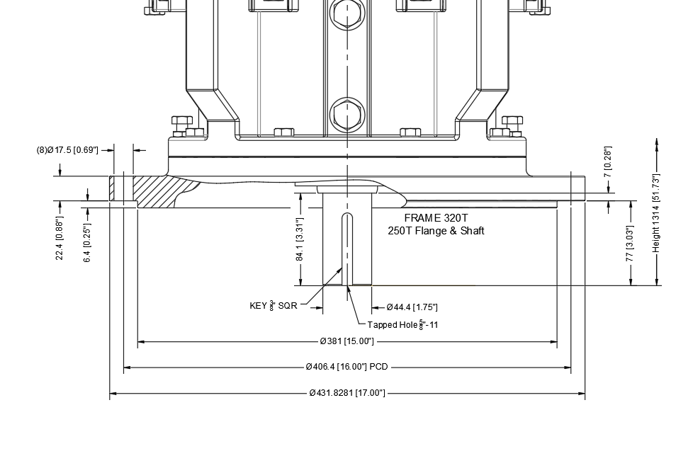 Keystone Electric Submersible Motor 320T/250T